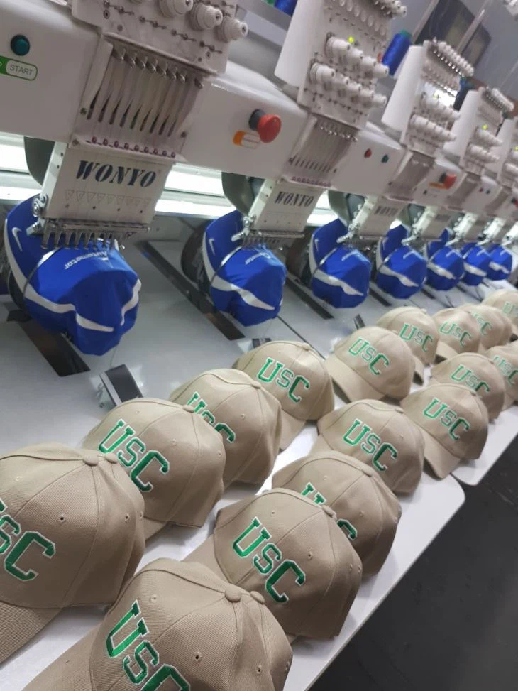 New Computer Embroidery Machine With 8 Heads Cap And T-shirt Embroidery