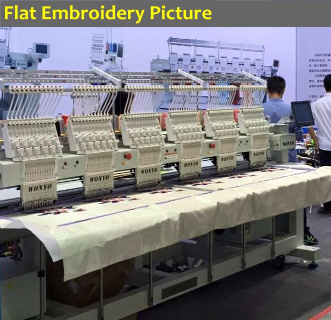 8 Heads Computer Embroidery Machine For T-shirt Embroidery