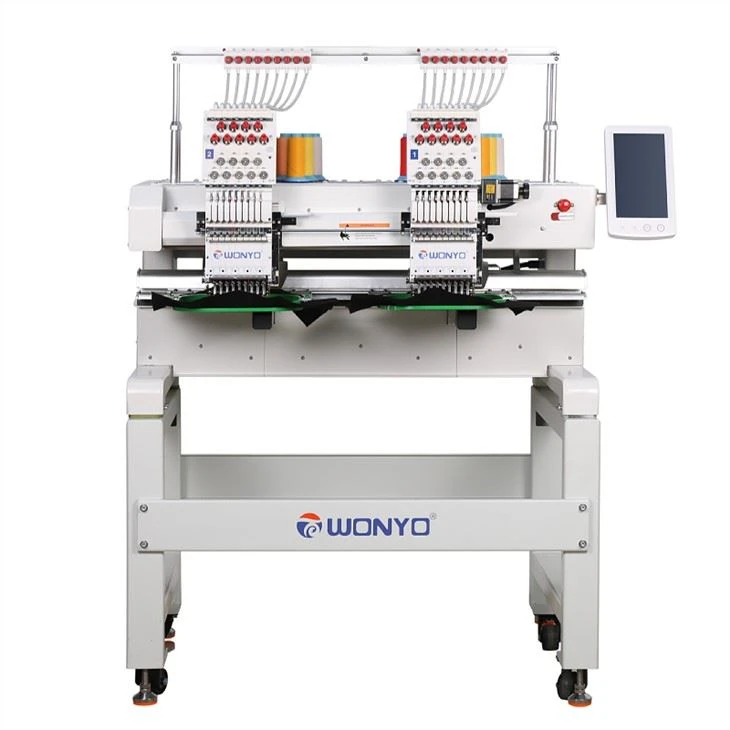 Wonyo 2 Head Textile Embroidery Machine Computerized For Business